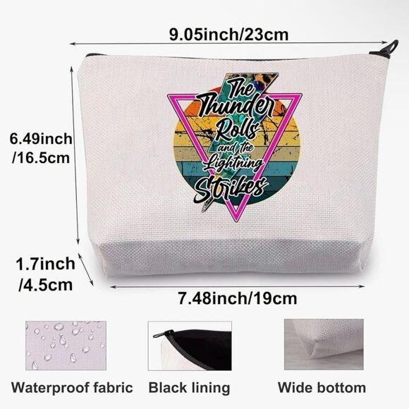 🤯5/$20🤯 Country Song Cosmetic Makeup Bag NWT - Picture 2 of 7